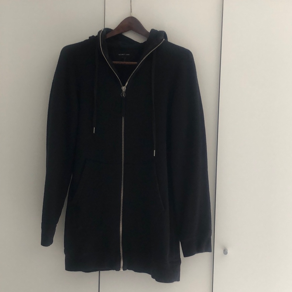 Helmut Lang long zip up hoodie